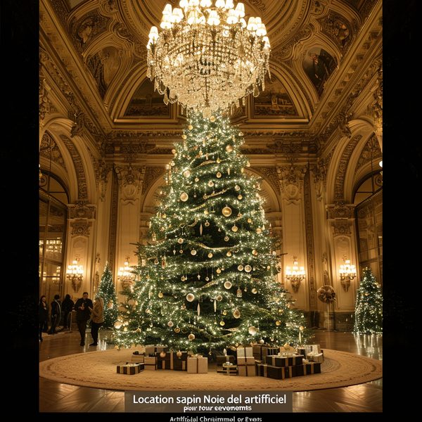 Location sapin de noël artificiel pour événements